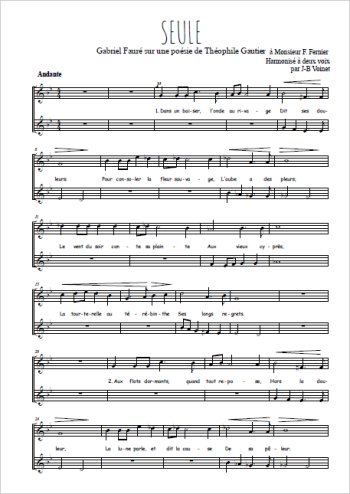 Gabriel Fauré - Seule